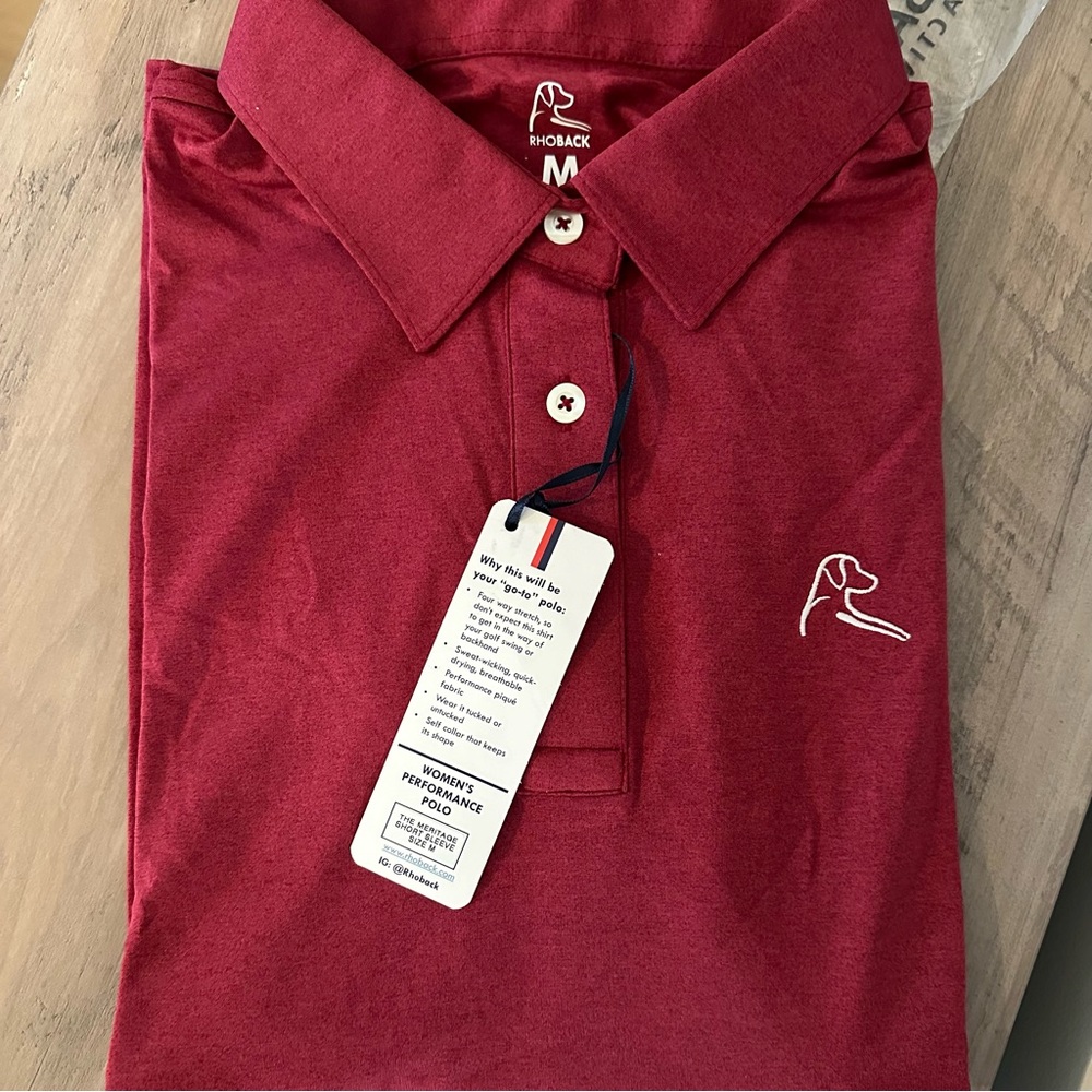 Rhoback Women’s Short Sleeve Performance Polo
